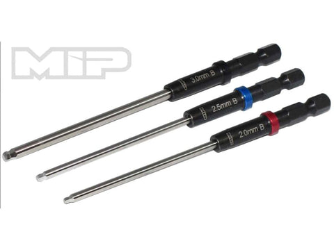 MIP Speed Tip™ Ball Hex Driver Wrench Set Gen 2, Metric (3), 2.0mm, 2.5mm, & 3.0mm MIP9616