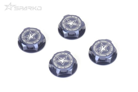 Sparko F8 7075 17mm Aluminum Covered Serrated Wheel Nut (4) SPKF84054OP