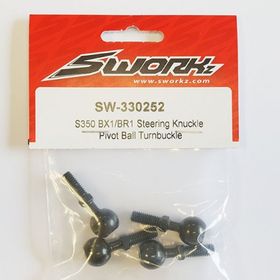 SWORKz S350 BX1/BR1 Steering Knuckle Pivot Ball Turnbuckle(4pc) SW330252