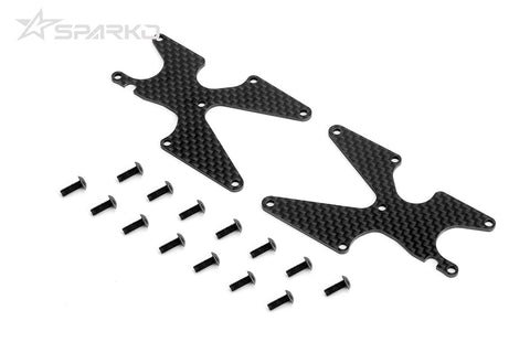 Sparko F8 Carbon Rear Arm inserts 2.0mm - 2pcs SPKF83007-20OP