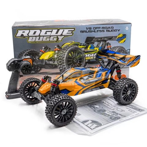 ROGUE Buggy 1/8th Brushless Orange-PACK batteries and charger