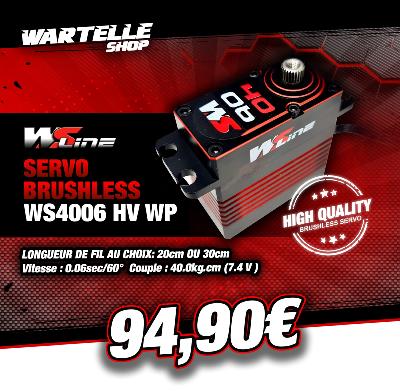 SERVO BRUSHLESS WS4006 HV WP - LG FIL 30CM WS-LINE WSLS-4006-30CM
