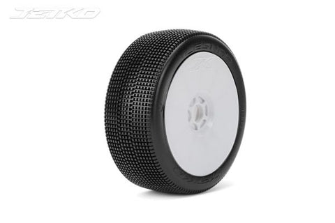 Jetko Lesnar Super Soft 1:8 Buggy Pre-glued White Revo Rims (2) JK1004SSRW
