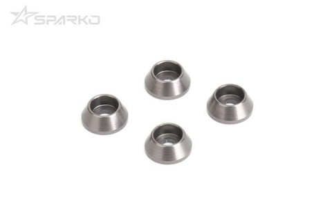Sparko F8 Aluminum Shock Tower Washers (Titanium Color) SPKF84022