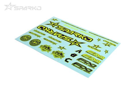 Sparko F8 Body Sticker-Yellow for Optional SPKF89004-YLOP