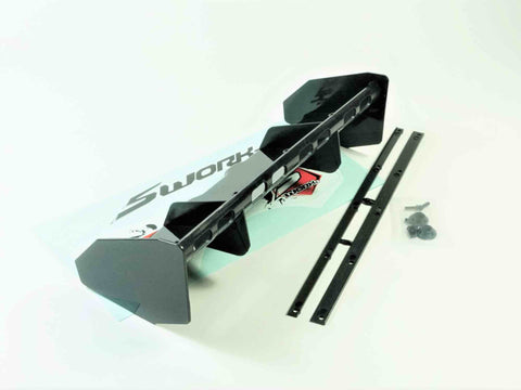 SWORKz 1/8 Off Road Pro-Speed 2.0 Race Wing (BLACK)(Pre-Holes) SKU: SW228013BK
