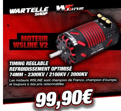 NEW 1/8TH BRUSHLESS MOTOR 4274 V2 2023 WS-LINE  WS4274-2023-2000KV