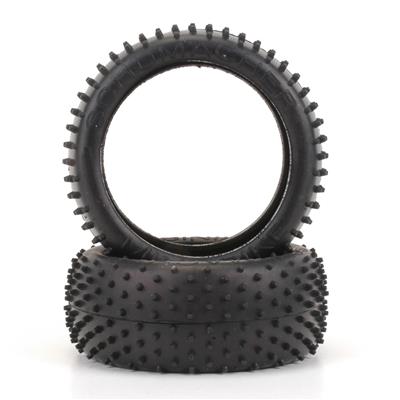 MINI SPIKE 1/8TH TYRE - SILVER (PR) U6750